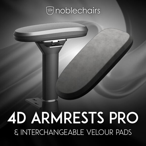 noblechairs 4D Armrests PRO & Velour Pads